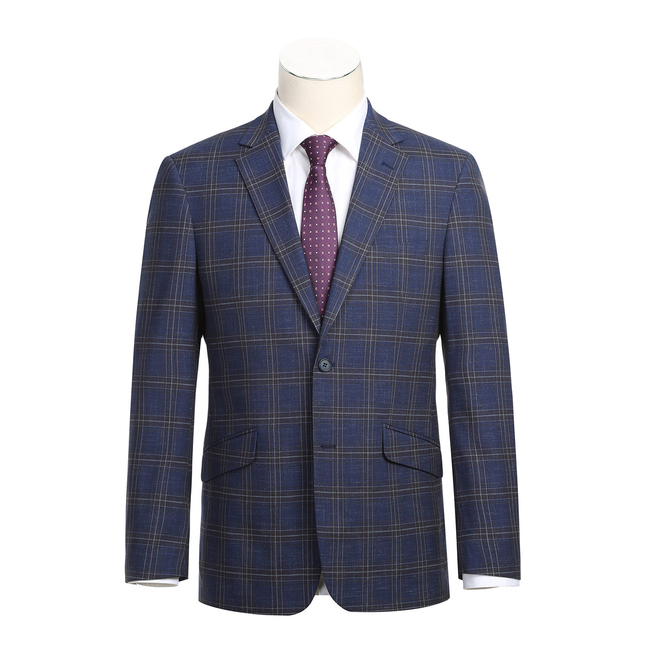 ALESSANDRO VITELLO by Renoir New Slim Fit Wool Dark Gray Suit 566-8