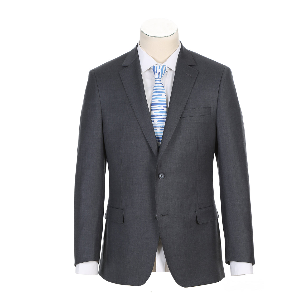 Pellagio Men's Half Canvas Suit Gray PF24-15