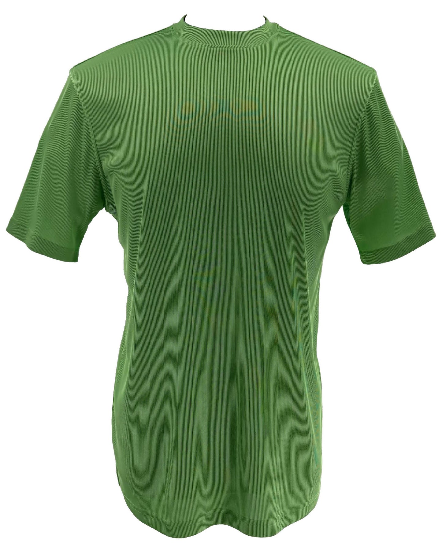 Bassiri S/S Mock-Neck Mint T-Shirt 218 by Bassiri, made from a soft poly-spandex blend, shown on a plain white background.