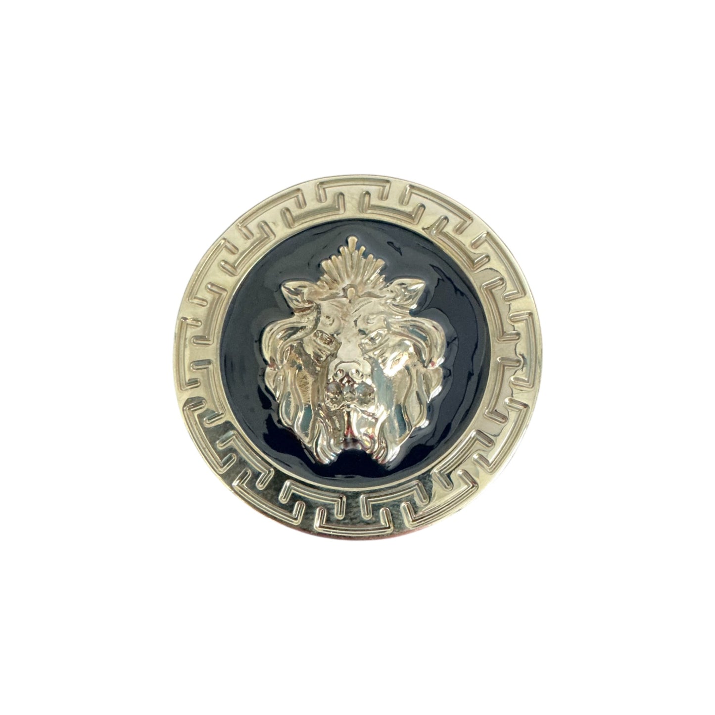Matiste Navy/Silver Belt Buckle 35mm B35 by Matiste features a sleek design, adding refined style to any outfit—perfect for a touch of elegance.