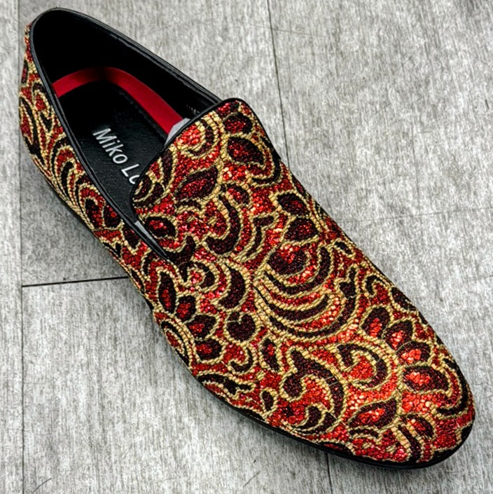 Exclusive Formal Dress Shoe Res / Gold B2380 12 Exclusive Formal Dress Shoe Res / Gold B2380 12
