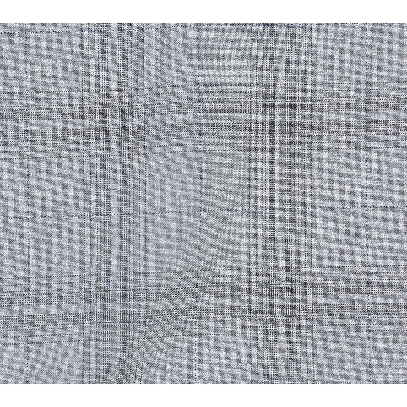 The Alessandro Vitello by Renoir Light Gray Classic Fit Suit (293-33), featuring a men's two-button jacket with notch lapels, is styled with a white dress shirt and patterned orange tie on a mannequin.