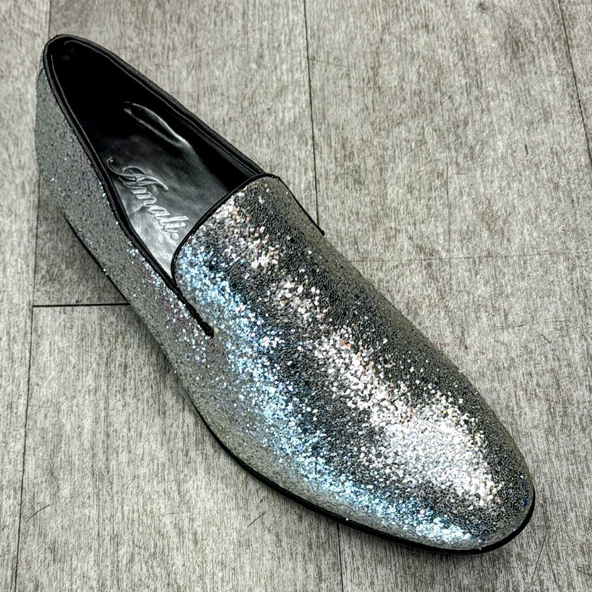 Exclusive Formal Dress Shoe Silver BARNES 13 Exclusive Formal Dress Shoe Silver BARNES 13
