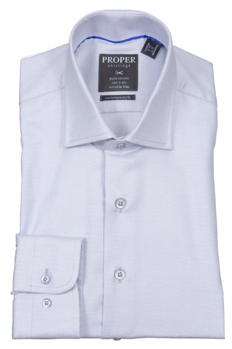 PROPER SHIRTINGS GRAY CONTEMPORARY FIT REGULAR CUFF P205ET0R-GRY 16 32/33 PROPER SHIRTINGS GRAY CONTEMPORARY FIT REGULAR CUFF P205ET0R-GRY 16 32/33