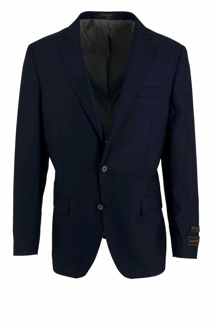 Tiglio Luxe Black Hopsack Dolcetto Modern Fit, Pure Wool Jacket 10712/BLK