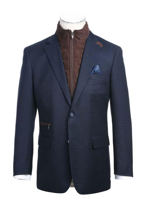 ALESSANDRO VITELLO by Renoir Charcoal Long Coat 830-7 main image 1