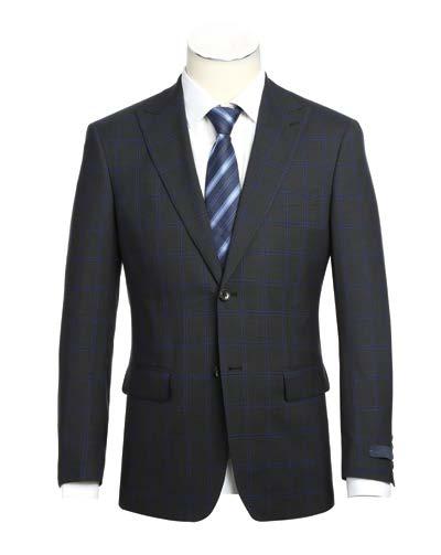 Alessandro Vitello by Renoir Charcoal Slim Fit Flat Front Suit Separate Pants 202-1