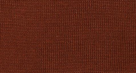 Close-up of the Inserch Cotton Blend V-Neck Sweater Vest Aztec 4508, showing its brown, soft cotton-acrylic knit with a consistent, even stitch pattern.