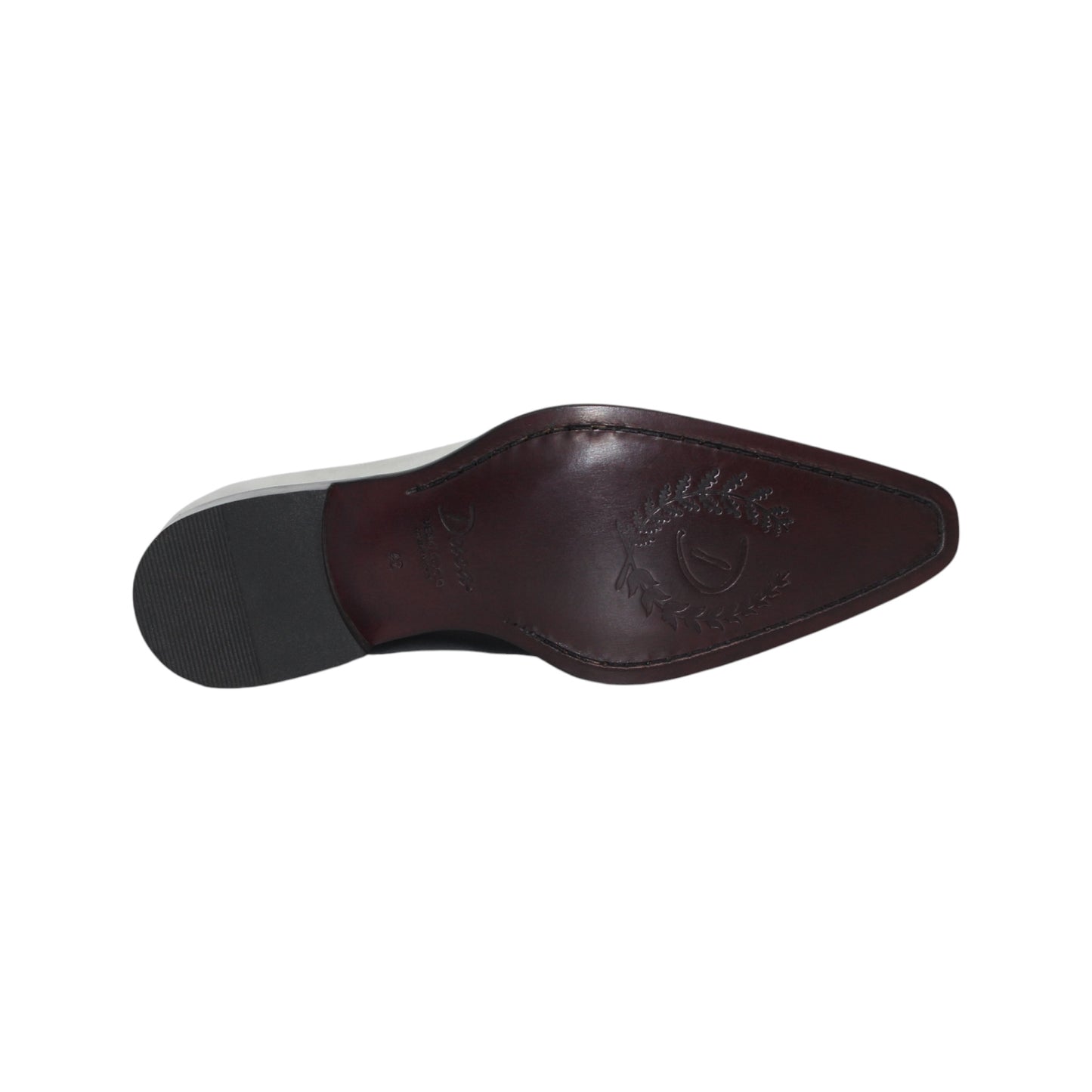 The Duca Di Matiste Duca Spoleto II Black Combo is a men’s Italian handcrafted lace-up dress shoe with black, gray, and white color-block leather, shown in left side profile on a white background.