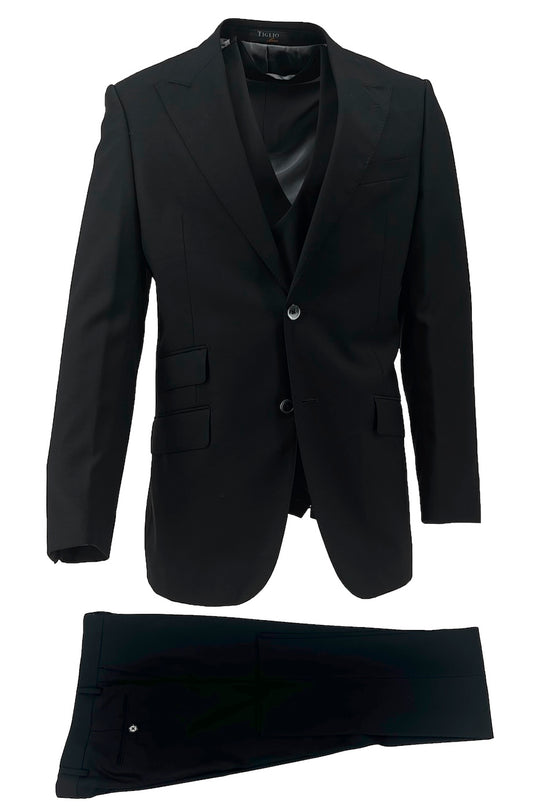 Prosecco Modern Fit, Pure Wool Suit & Vest by Tiglio Luxe TIG1001 main image 1