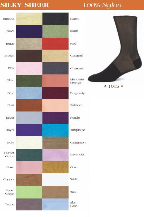 Knee High Sheer Dress Socks 101S Sky Blue