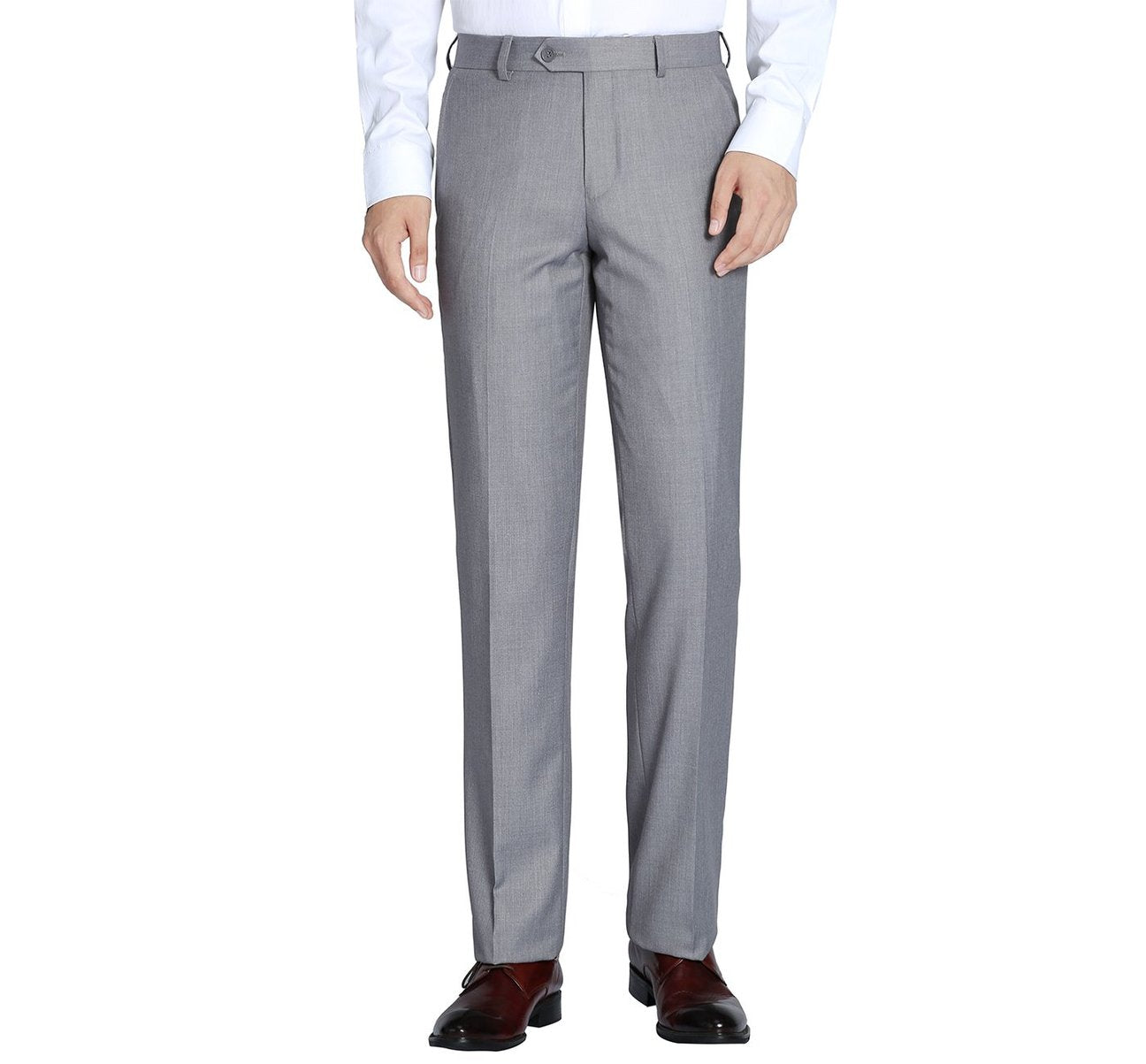 Alessandro Vitello by Renoir Grey Classic Fit Flat Front Suit Separate Pants 202-2 28R Alessandro Vitello by Renoir Grey Classic Fit Flat Front Suit Separate Pants 202-2 28R