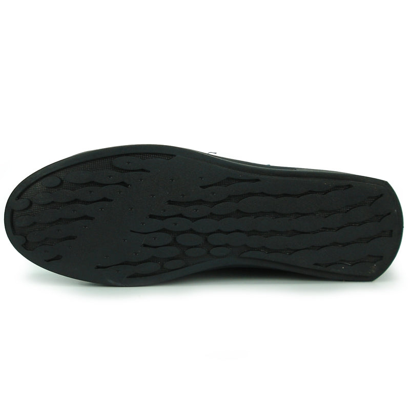 The FI-2174-2 Black Glitter Encore by Fiesso, a stylish high-top sneaker from the Fiesso brand, features black glitter fabric with black laces and gold eyelets against a white background. It also has a cushioned insole that combines fashion with comfort.