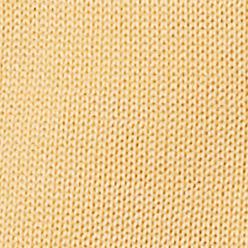 Close-up of the texture and stitch pattern on the Inserch Cotton Blend Turtleneck Sweater in Banana Cream, style 4708, showcasing the soft cotton-acrylic knit by Inserch.