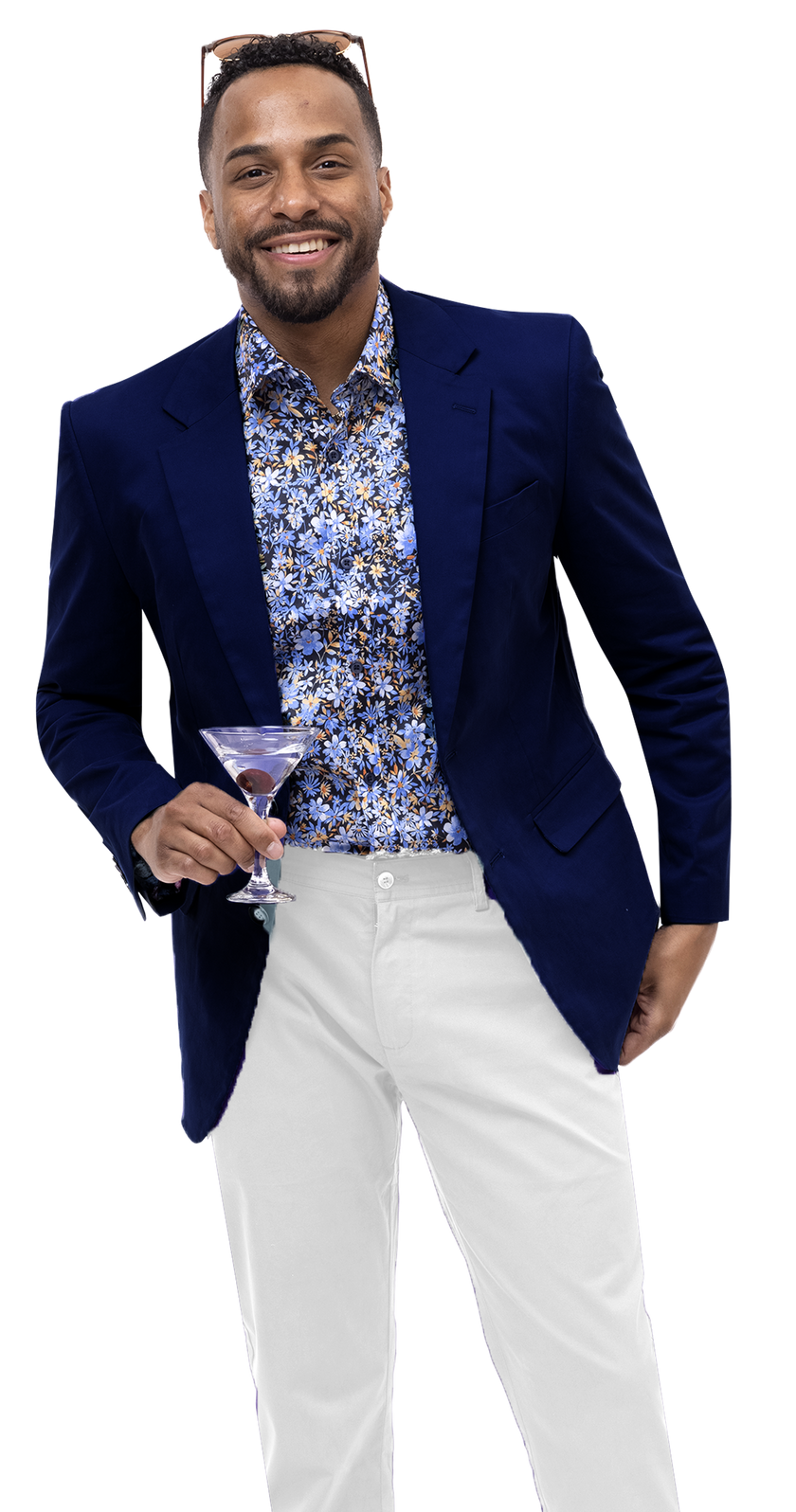EJ Samuel Navy Solid Chino Blazer CHJ01 – Unique Design Menswear