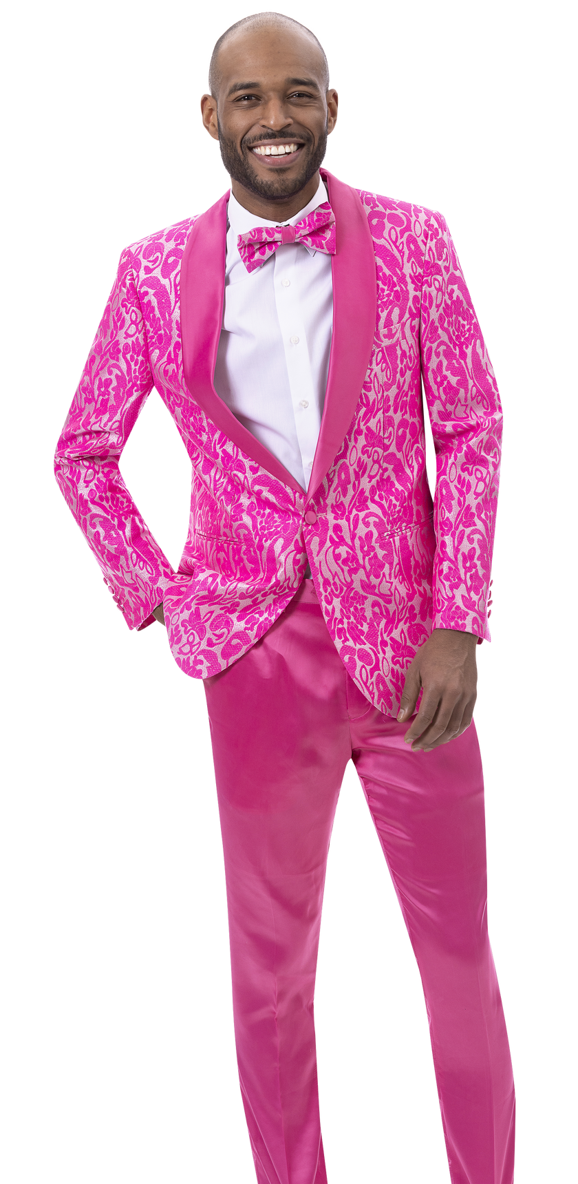 EJ Samuel Pink Suit JP114 | Unique Design Menswear