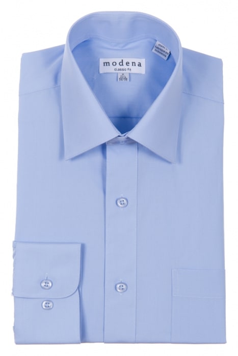 Modena Men's Classic Fit Long Sleeve Powder BLUE Dress Shirt M300CLOR 20 34/35 / Powder BLUE Modena Men's Classic Fit Long Sleeve Powder BLUE Dress Shirt M300CLOR 20 34/35 / Powder BLUE