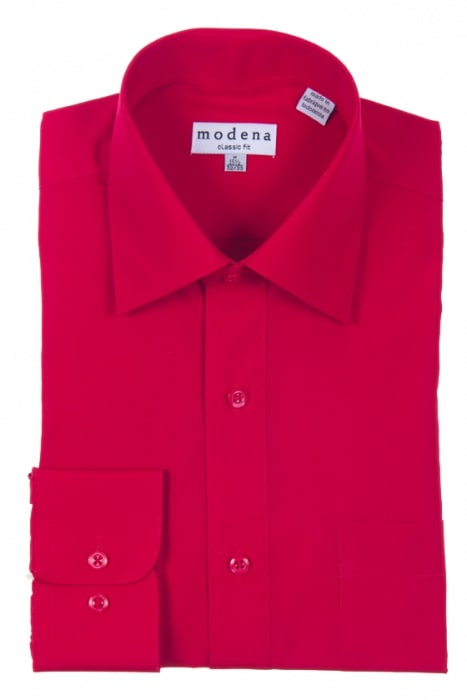 Modena Classic Fit Regular Cuff M300CL0R Red 18 36/37