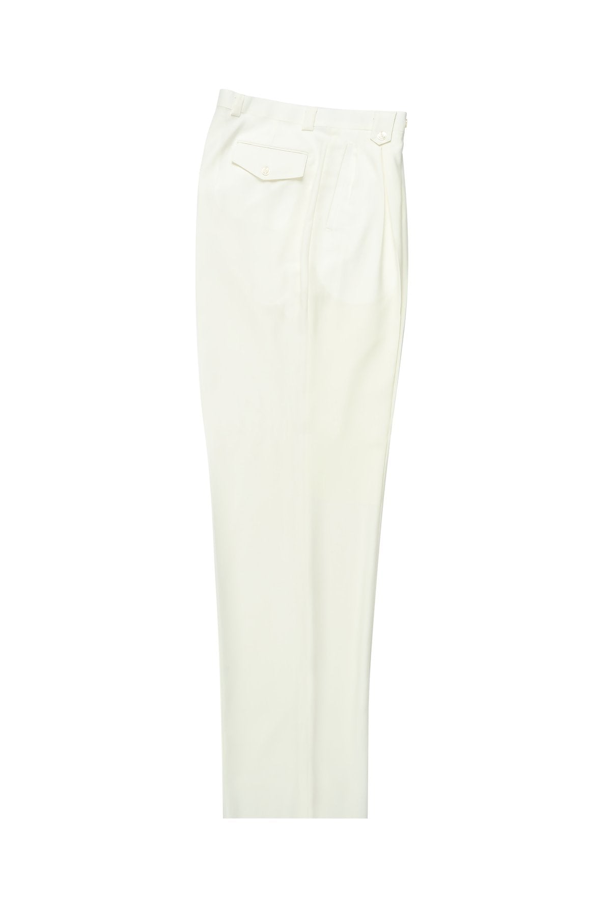 Tiglio Luxe Offwhite Wide Leg, Pure Wool Dress Pants 2576 42 Tiglio Luxe Offwhite Wide Leg, Pure Wool Dress Pants 2576 42