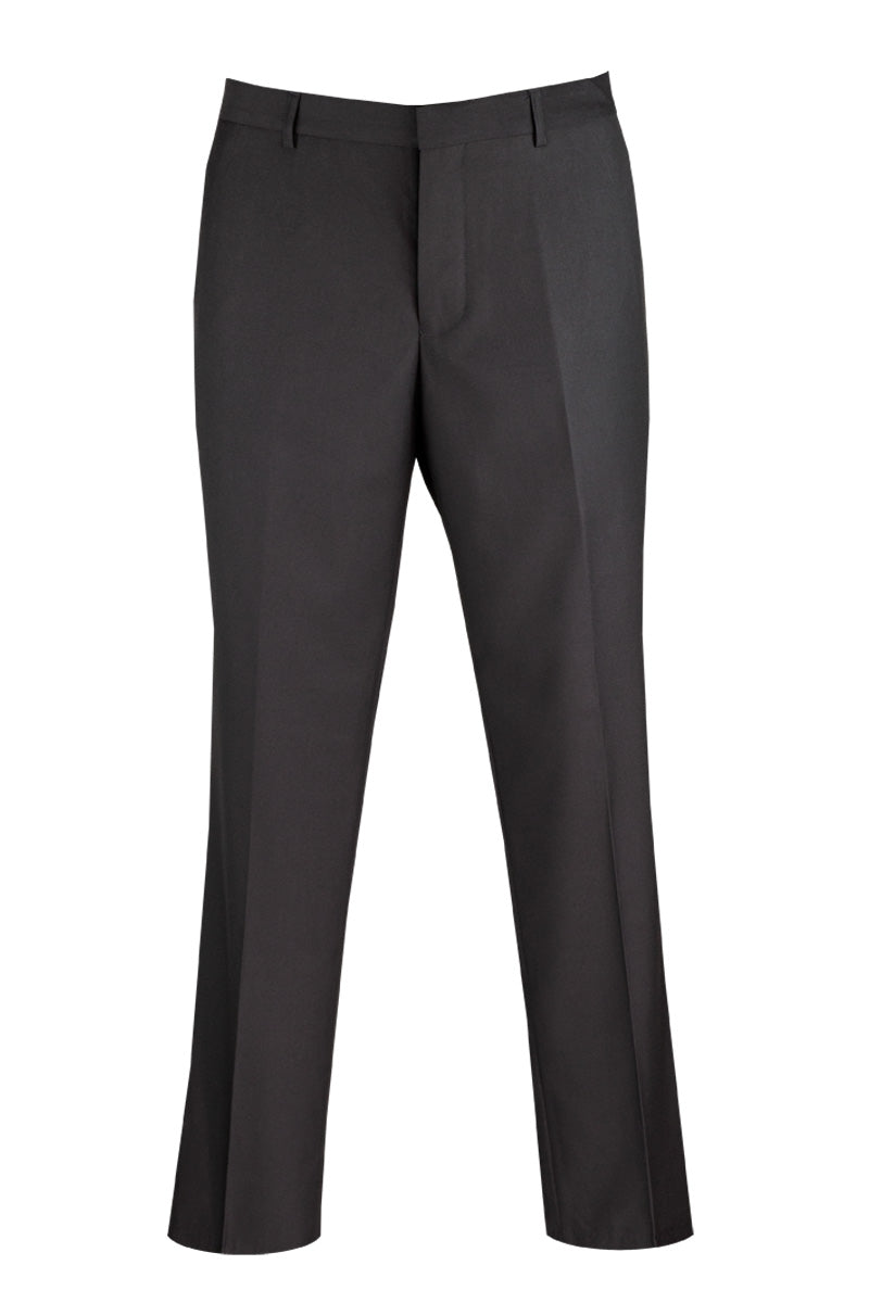 Black Wool Feel Modern Fit Flat Front Dress Pants, 40/32 Waist Black Wool Feel Modern Fit Flat Front Dress Pants, 40/32 Waist