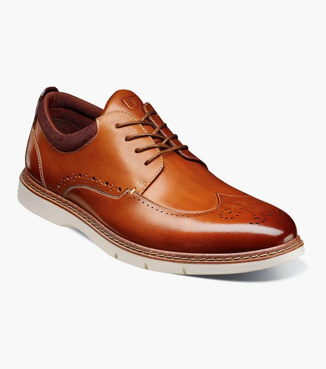 Stacy Adams Synergy Men's Wingtip Oxford Shoes, Size: 11, Cognac Stacy Adams Synergy Men's Wingtip Oxford Shoes, Size: 11, Cognac