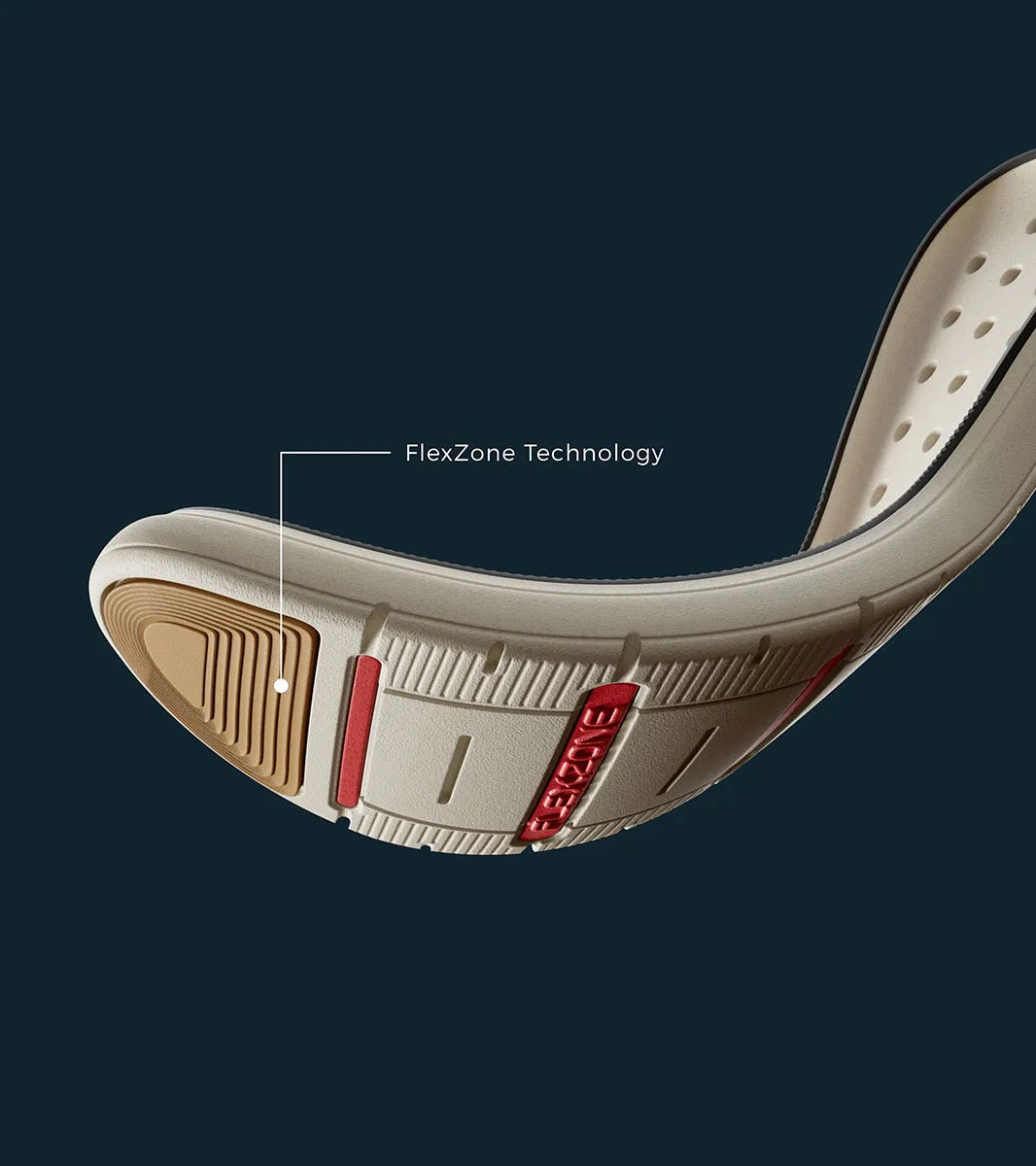 The Stacy Adams Edgewood Wingtip Elastic Lace Up features a cross-sectioned insole with molded heel cup, anatomical arch support, cushioned heel pod, and flex zone for superior comfort and stability.