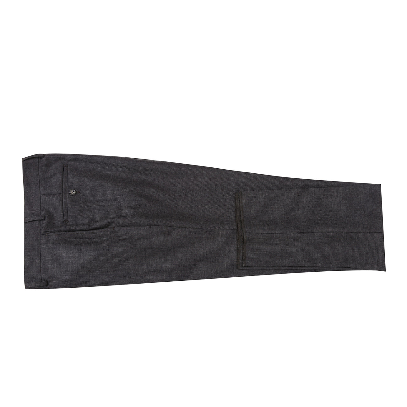 The ENGLISH LAUNDRY Dark Gray Suit EL12-02-095 by English Laundry, styled on a mannequin with a white dress shirt and black, gray, and silver striped tie, offers a refined slim fit suit look.