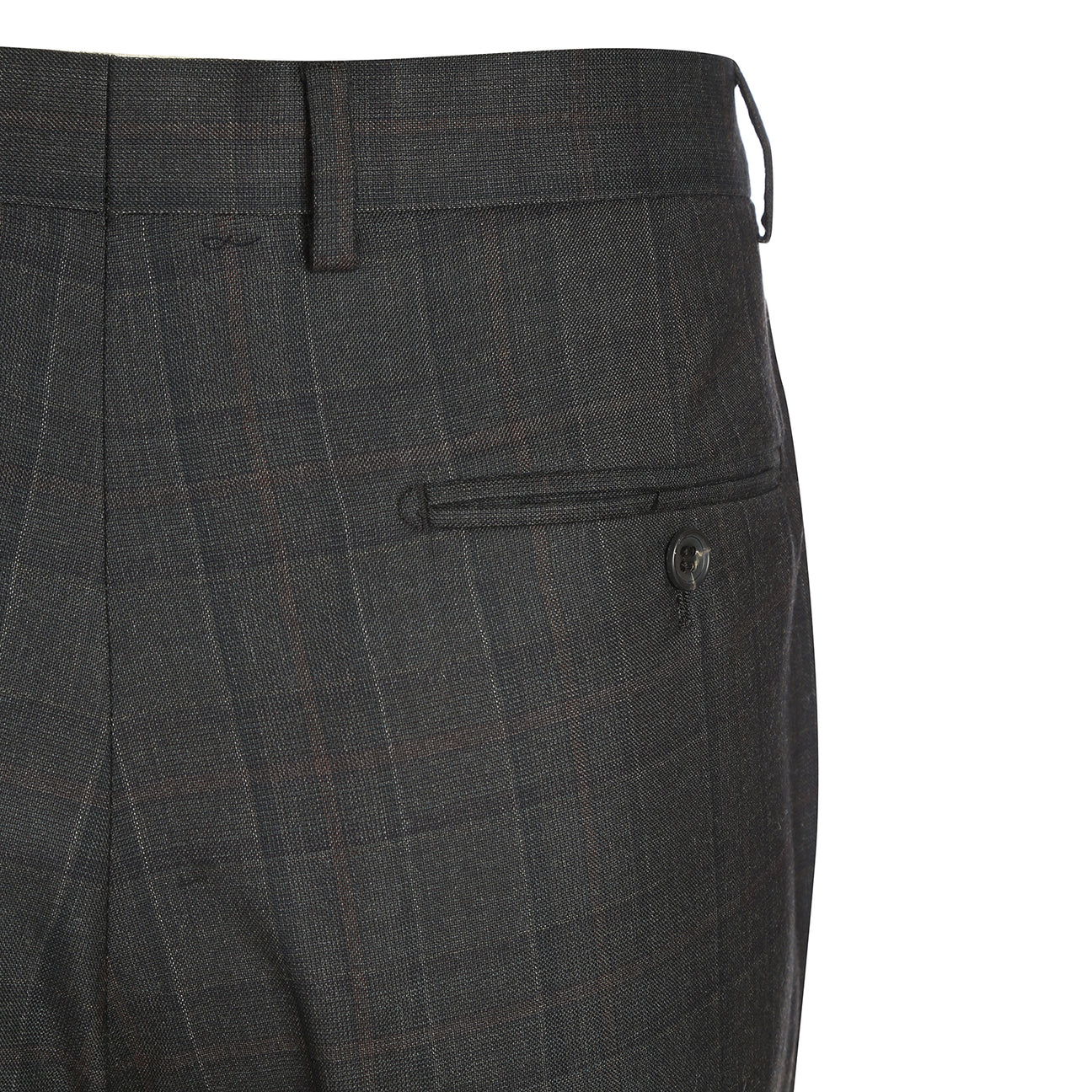 A mannequin showcases the Alessandro Vitello ALESSANDRO VITELLO Classic Fit Wool Black Suit 566-9 paired with a white dress shirt and red patterned tie against a plain white background.