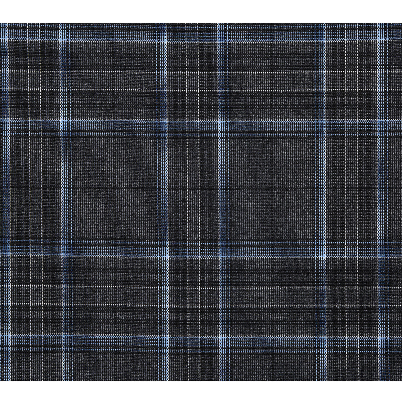 The Alessandro Vitello by Renoir Gray 2-Piece Slim Fit Checked Suit, featuring a single-breasted two-button front, is displayed on a mannequin paired with a white dress shirt and maroon polka dot tie.