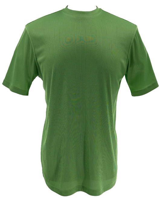 Bassiri S/S Mock-Neck Mint T-Shirt 218 by Bassiri, made from a soft poly-spandex blend, shown on a plain white background.