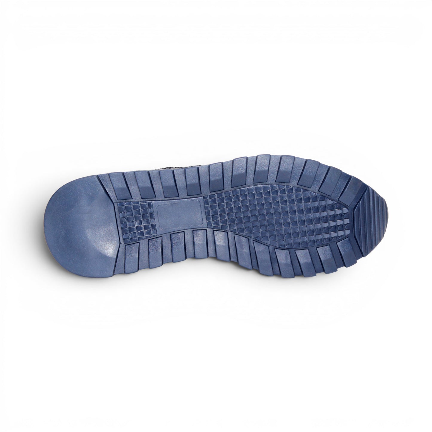 The Fennix 3538 Navy by Fennix of Italy features textured, crocodile-inspired navy blue panels, black laces, a red interior lining, and a grey sole. Shown in side profile against a white background, this sneaker exemplifies Italian craftsmanship and embodies the allure of exotic luxury footwear.