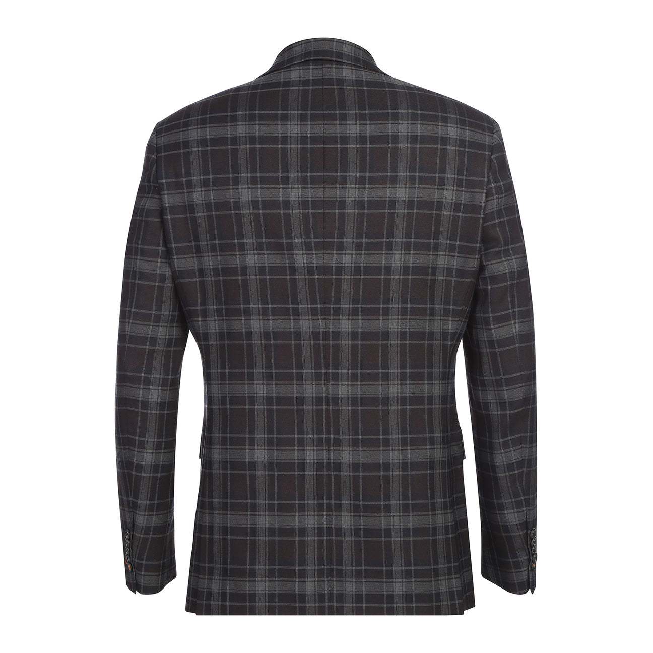 The ENGLISH LAUNDRY Burgundy Check Suit 22-62-555EL by English Laundry is shown on a mannequin, matched with a white dress shirt and a red patterned tie.