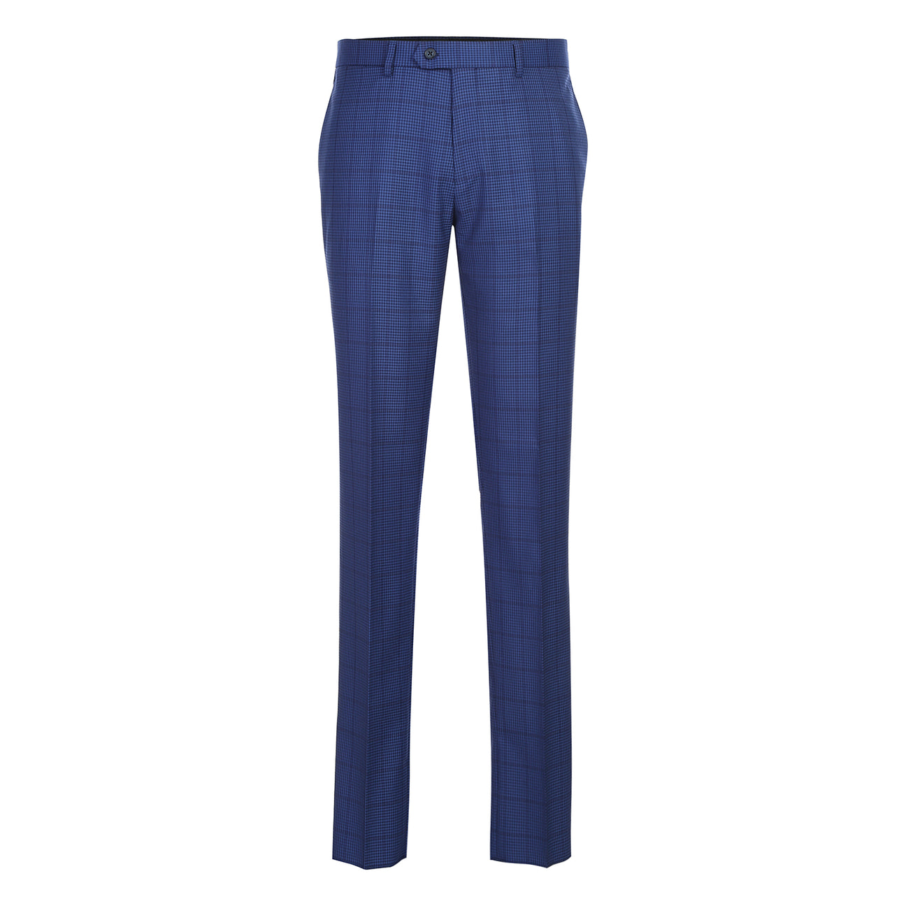 The English Laundry ENGLISH LAUNDRY 2pc Suit Navy 32-26-412EL is a men's slim-fit blazer with a single button, flap pockets, and floral lining.