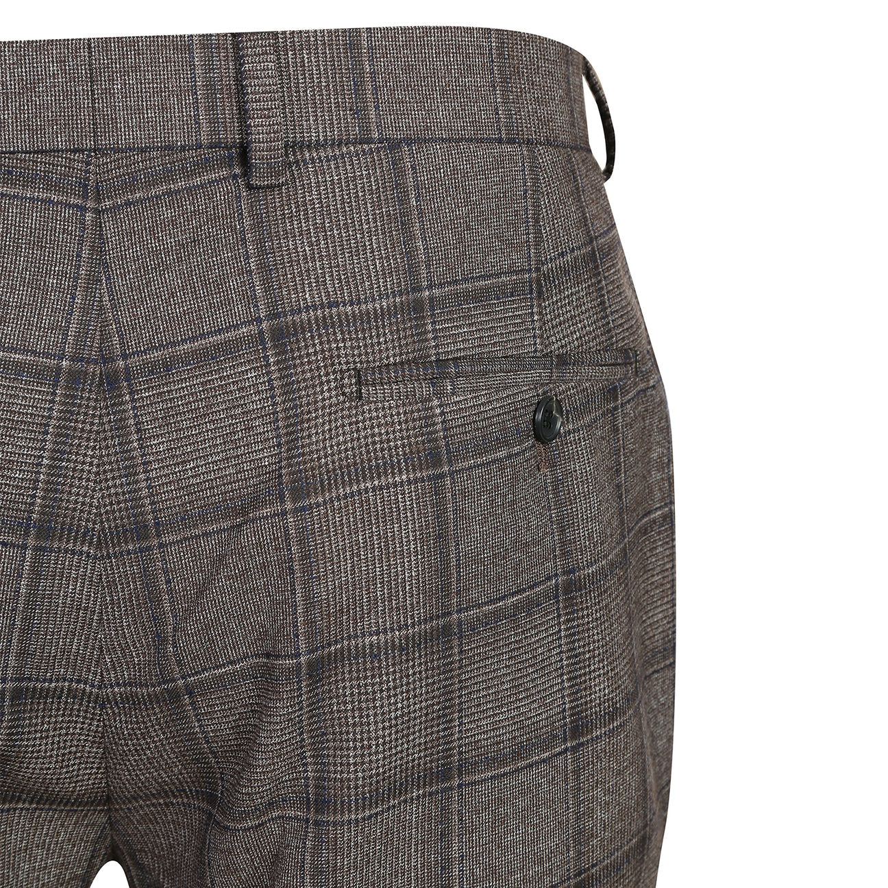 The Alessandro Vitello ALESSANDRO VITELLO Slim Fit Sport Coat 565-8 features a gray plaid wool design with black and white checks, single breasted front, two buttons, flap pockets, and an orange pocket square for a sleek look.