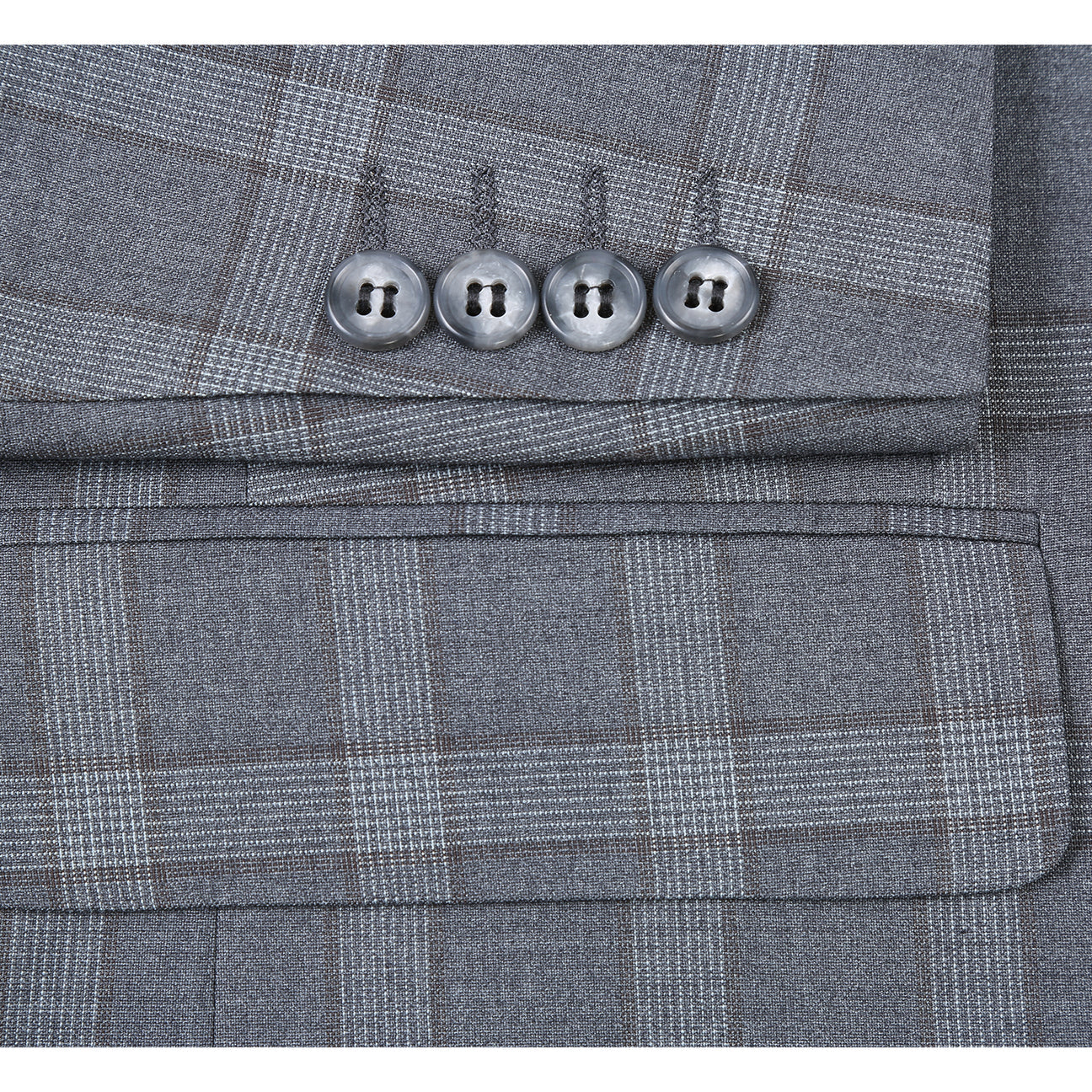 The Alessandro Vitello by Renoir New Slim Fit Monument Suit 293-46, showcased on a mannequin with a white dress shirt and red patterned necktie—a refined men’s ensemble from Renoir.