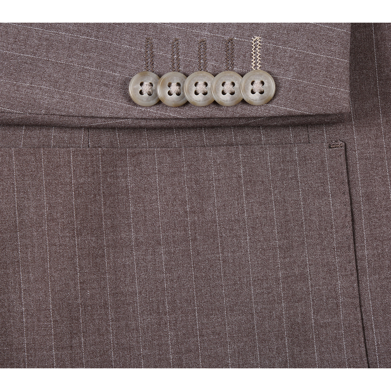 A mannequin displays the ENGLISH LAUNDRY Gray Check Suit 22-30-500EL by English Laundry, styled over a white dress shirt and an orange patterned tie.