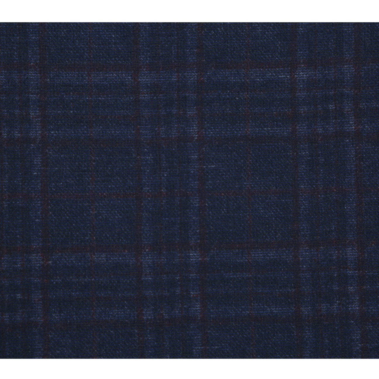 A mannequin dressed in a Pellagio Men's Half Canvas Navy Blazer PF23-14, styled with a white shirt, polka-dot tie, and a patterned pocket square.