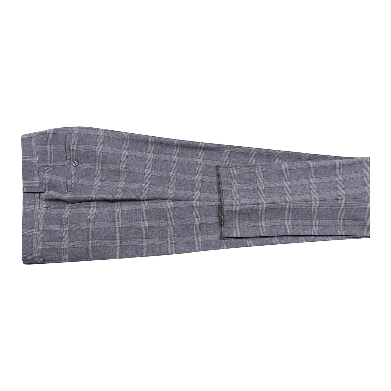 The ENGLISH LAUNDRY 2pc Suit Brown 32-68-092EL by English Laundry features a slim fit, two-button closure, notched lapels, and a partially visible floral patterned inner lining.