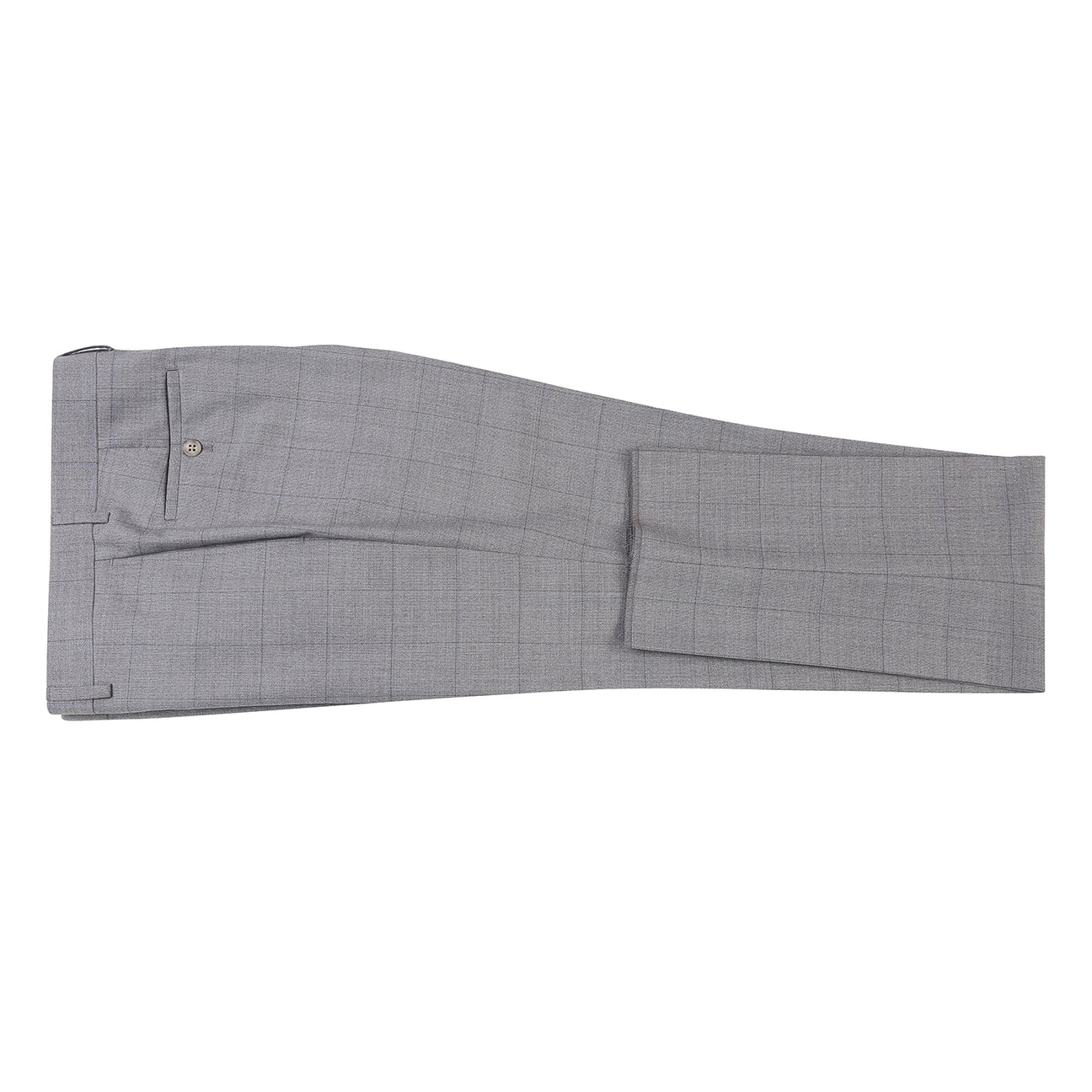 The ENGLISH LAUNDRY Stone Grey Wool Suit EL92-50-600 by English Laundry is showcased on a mannequin, styled with a white dress shirt and blue striped tie.