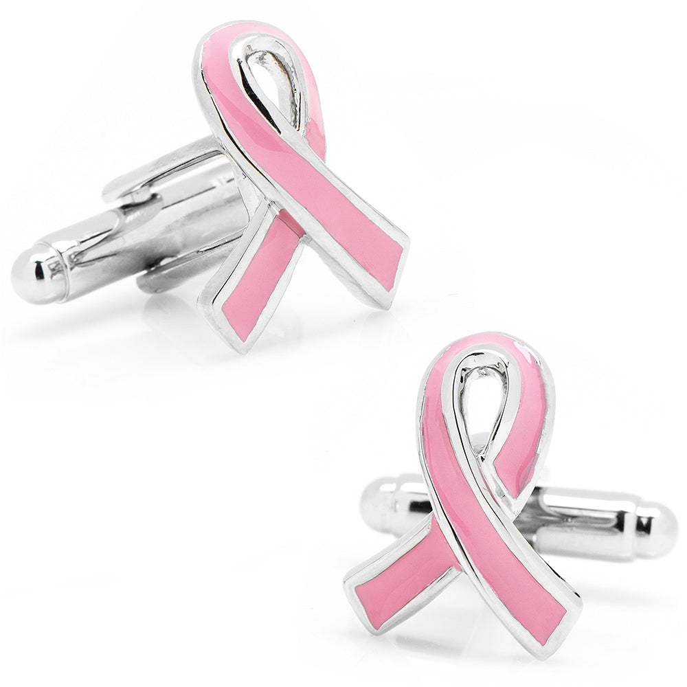 Show your support for Breast Cancer Awareness with Pink Ribbon Breast Cancer Awareness Cufflinks by Cufflinks.com, featuring silver awareness ribbon designs.