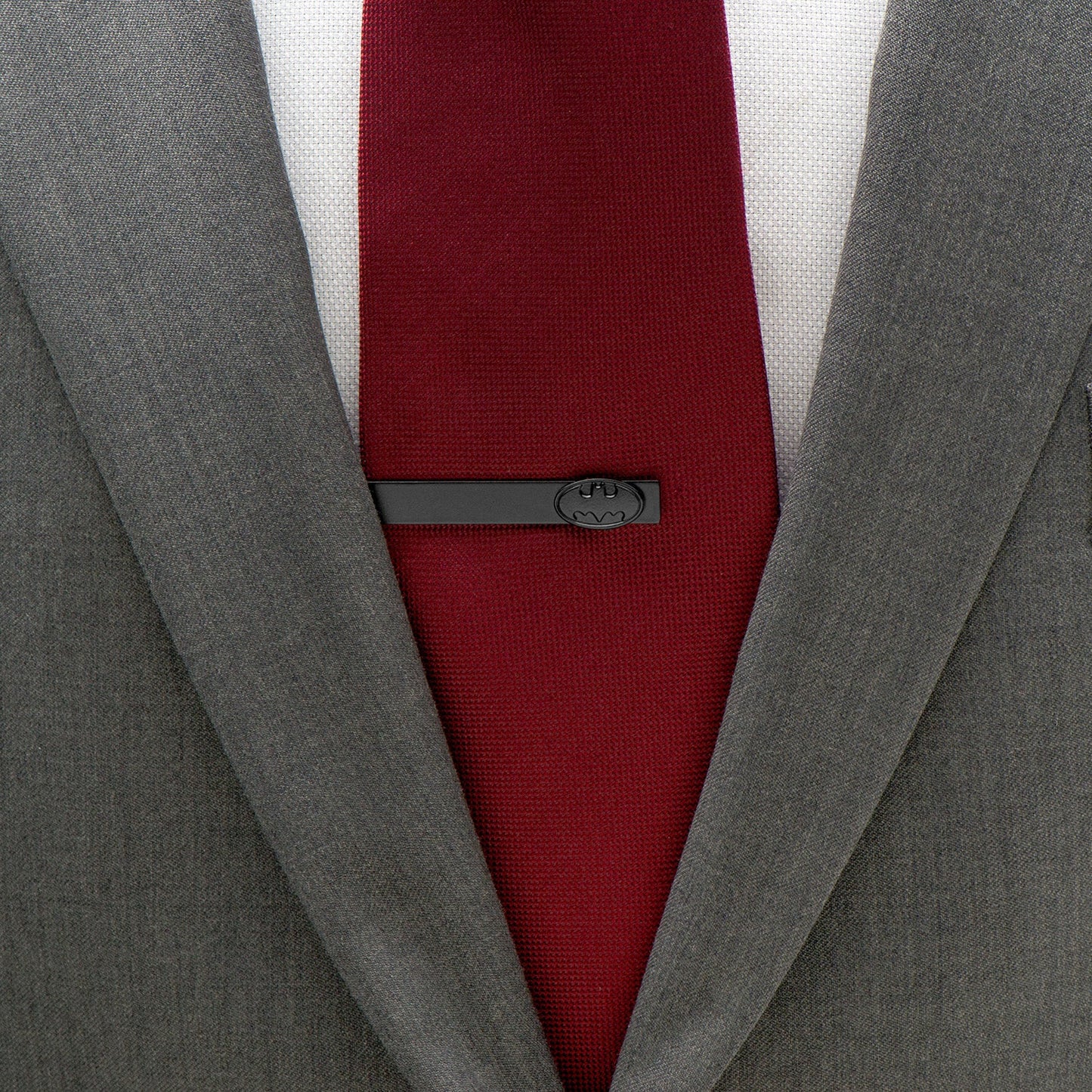 The DC Batman The Dark Knight Gift Set by Cufflinks.com includes a black Batman tie, tie clip, and cufflinks featuring iconic Batman logos and comic-style graphics.