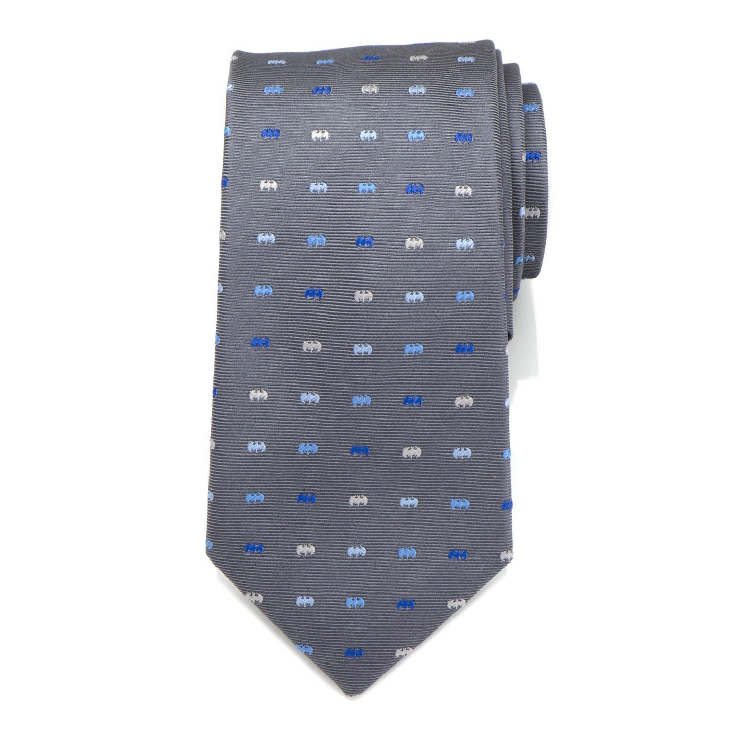 The DC Batman Icon Gray Men's Tie by Cufflinks.com features a subtle pattern and is perfect for any DC Comics fan.