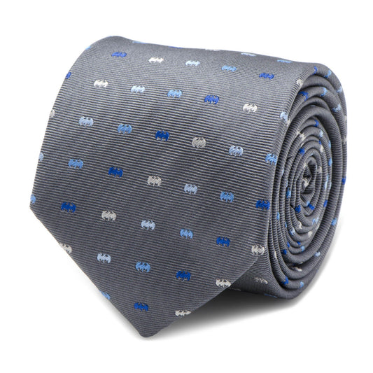 The DC Batman Icon Gray Men's Tie by Cufflinks.com features a subtle pattern and is perfect for any DC Comics fan.
