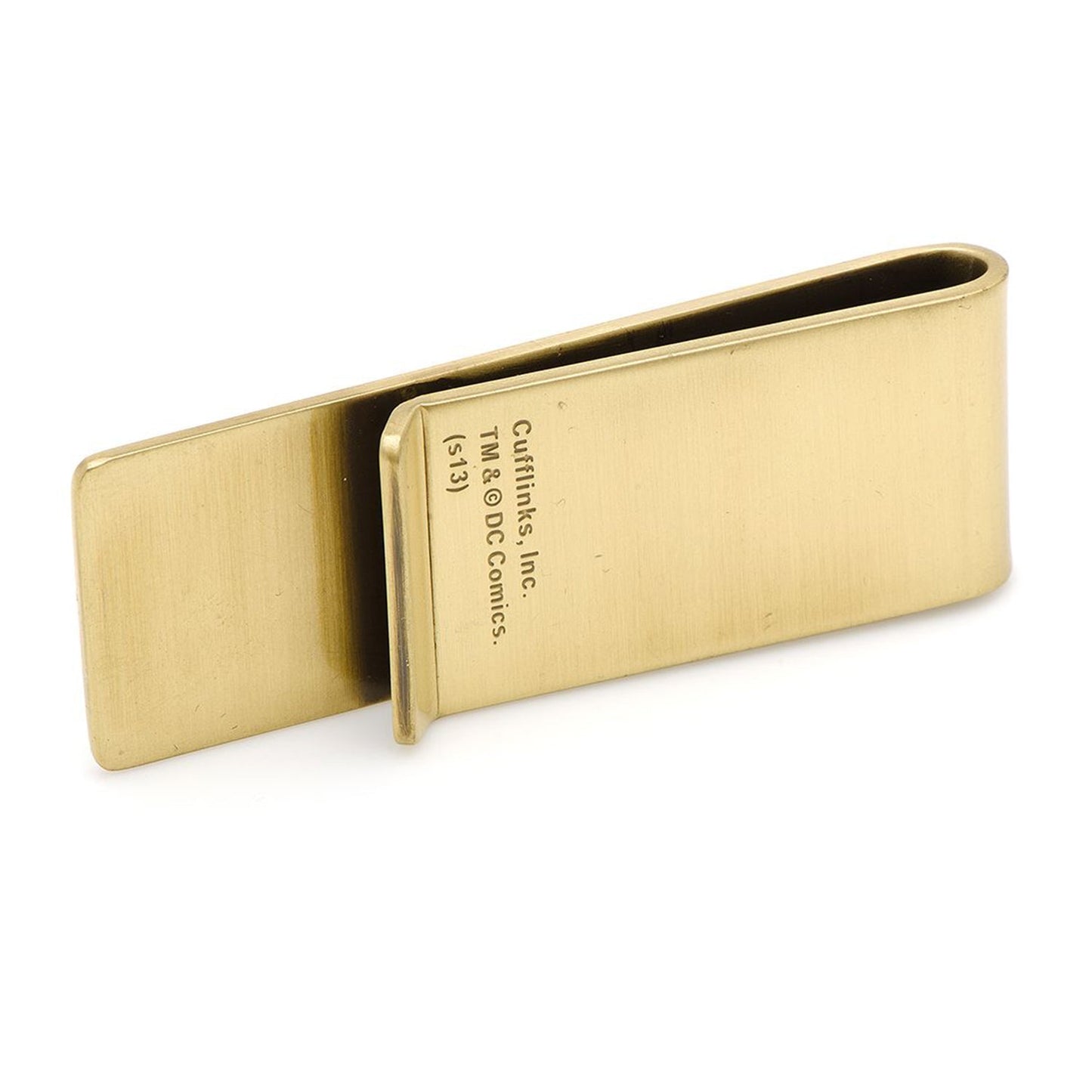 The DC Batman and Robin Vintage Money Clip by Cufflinks.com features a classic comic book illustration of Batman and Robin in an antique gold finish.