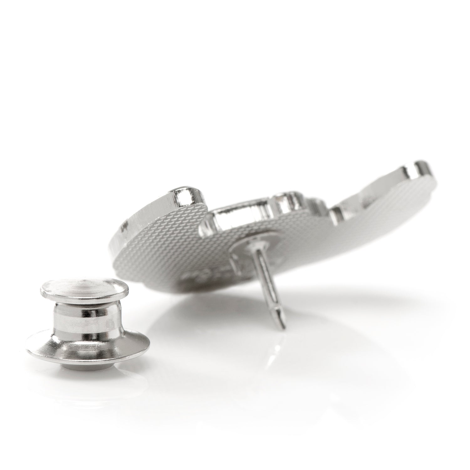 The Disney Lilo & Stitch Gift Set from Cufflinks.com includes a light grey tie with a Stitch pattern and an enamel pin of Stitch’s face—an ideal officially licensed gift for "Lilo & Stitch" fans.