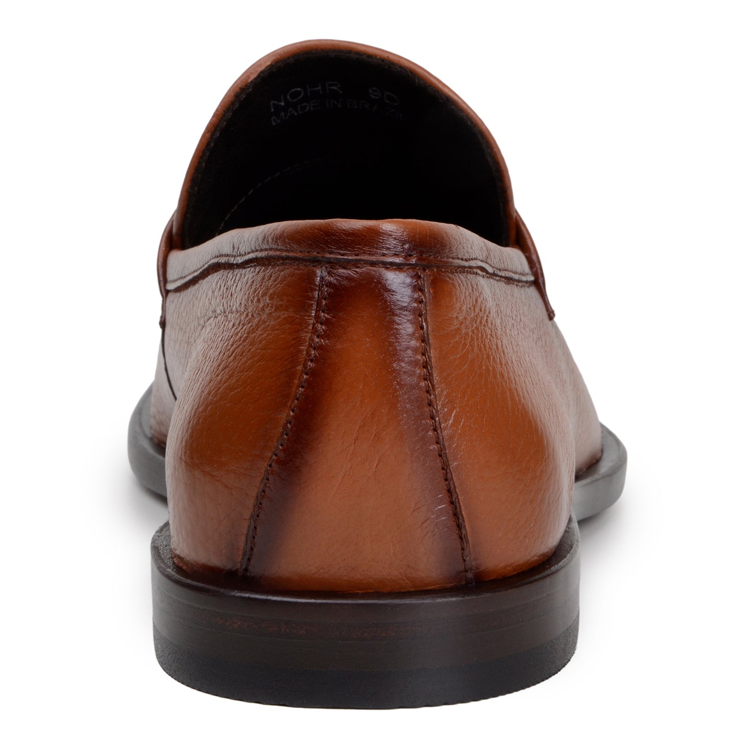 The BELVEDERE Belvedere - Nohr is a tan genuine Italian deerskin dress shoe, shown in profile with a rounded toe and flat black sole on a white background.