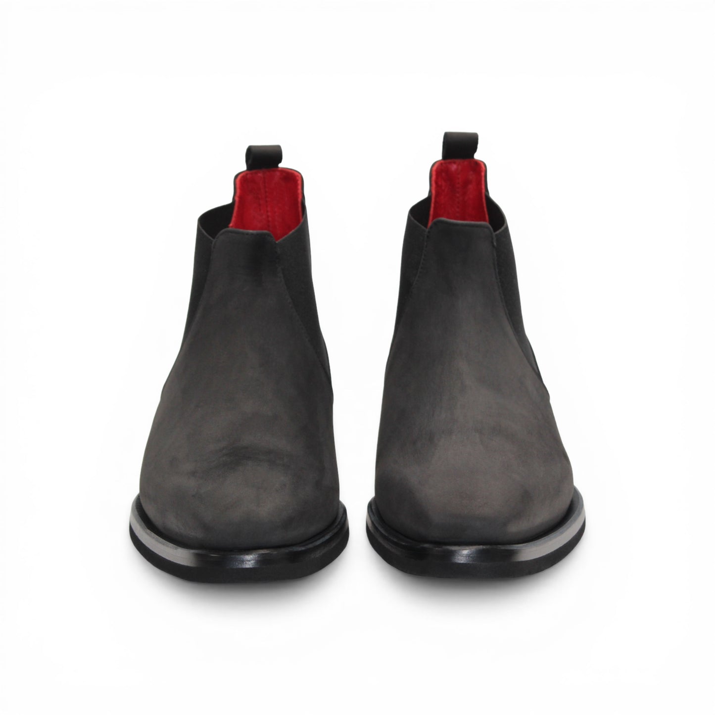 The Emilio Franco EF311 Black by Emilio Franco is a black leather Chelsea boot, featuring an elastic side panel and a low heel, shown in profile against a white background to showcase its casual elegance. Handcrafted in Italy and inspired by genuine Italian nabuk shoes, this versatile design blends timeless style with impeccable craftsmanship.