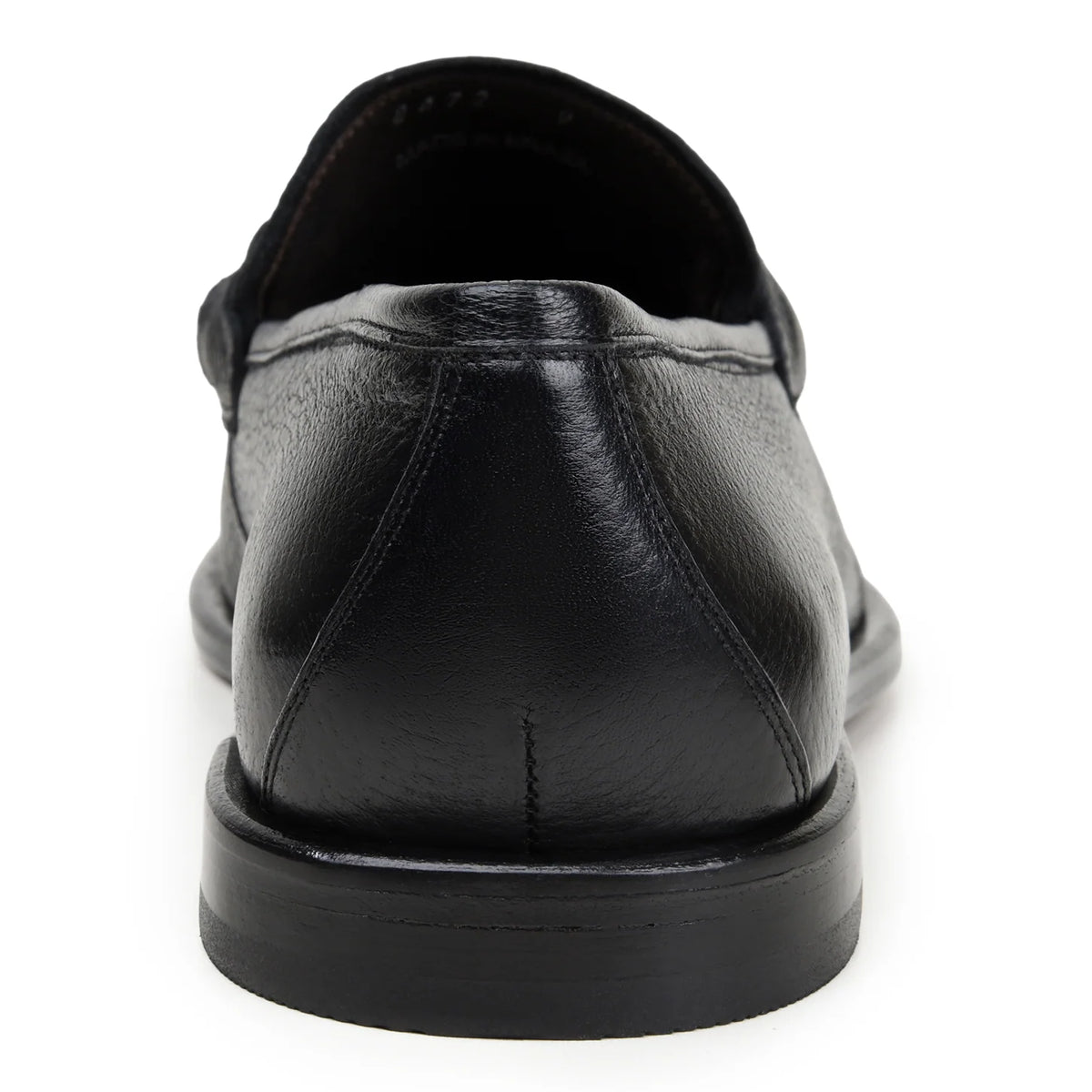 Belvedere - Emilio, genuine Italian deerskin loafers in black leather with silver-tone metal bit hardware.