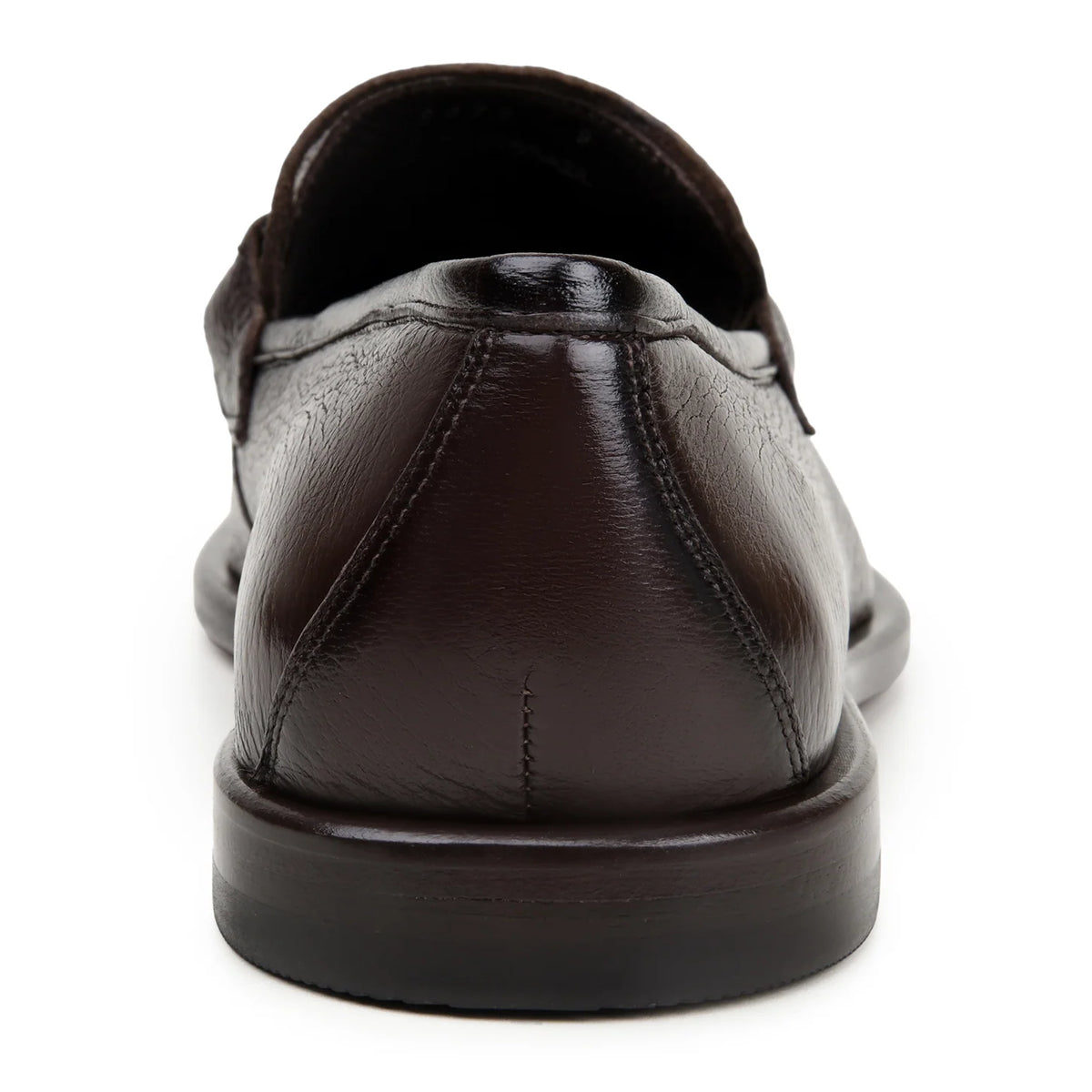 Belvedere - Emilio, Genuine Italian Deerskin Upper Dress Shoe in brown, featuring a textured finish and silver-tone metal ornament on the vamps.