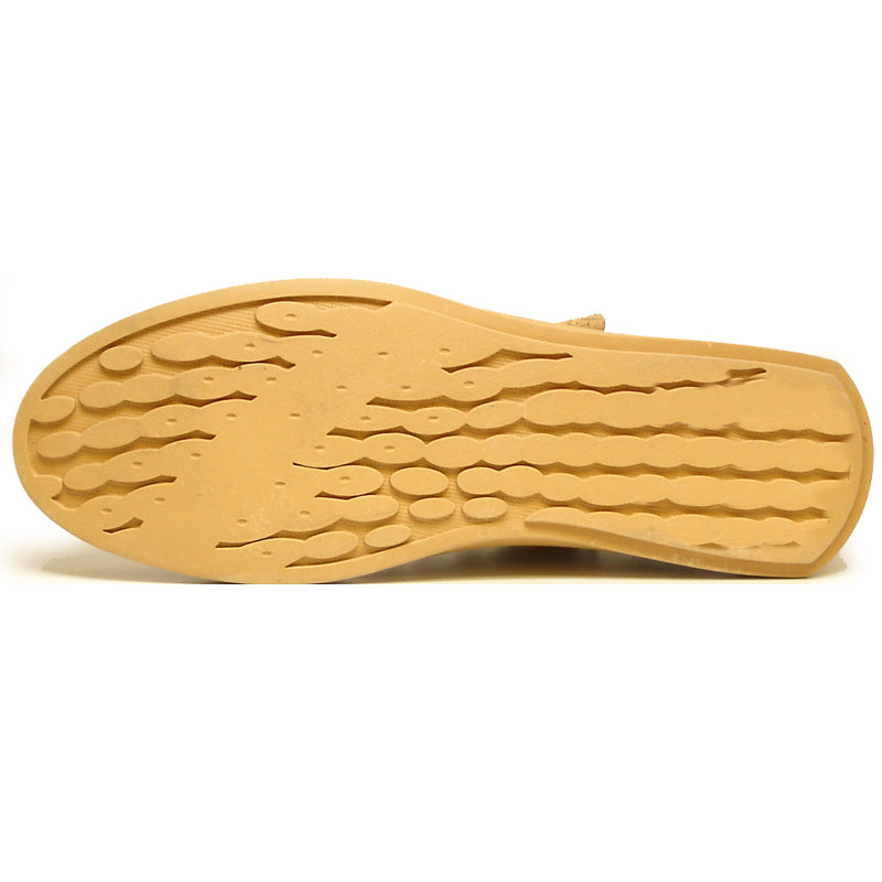 The FI-2254 Brown Casual High Top Sneaker Boot Encore by Fiesso features cork-textured vegan leather, yellow-brown laces, and colorful specks—eye-catching men's fashion sneakers set against a plain white background.